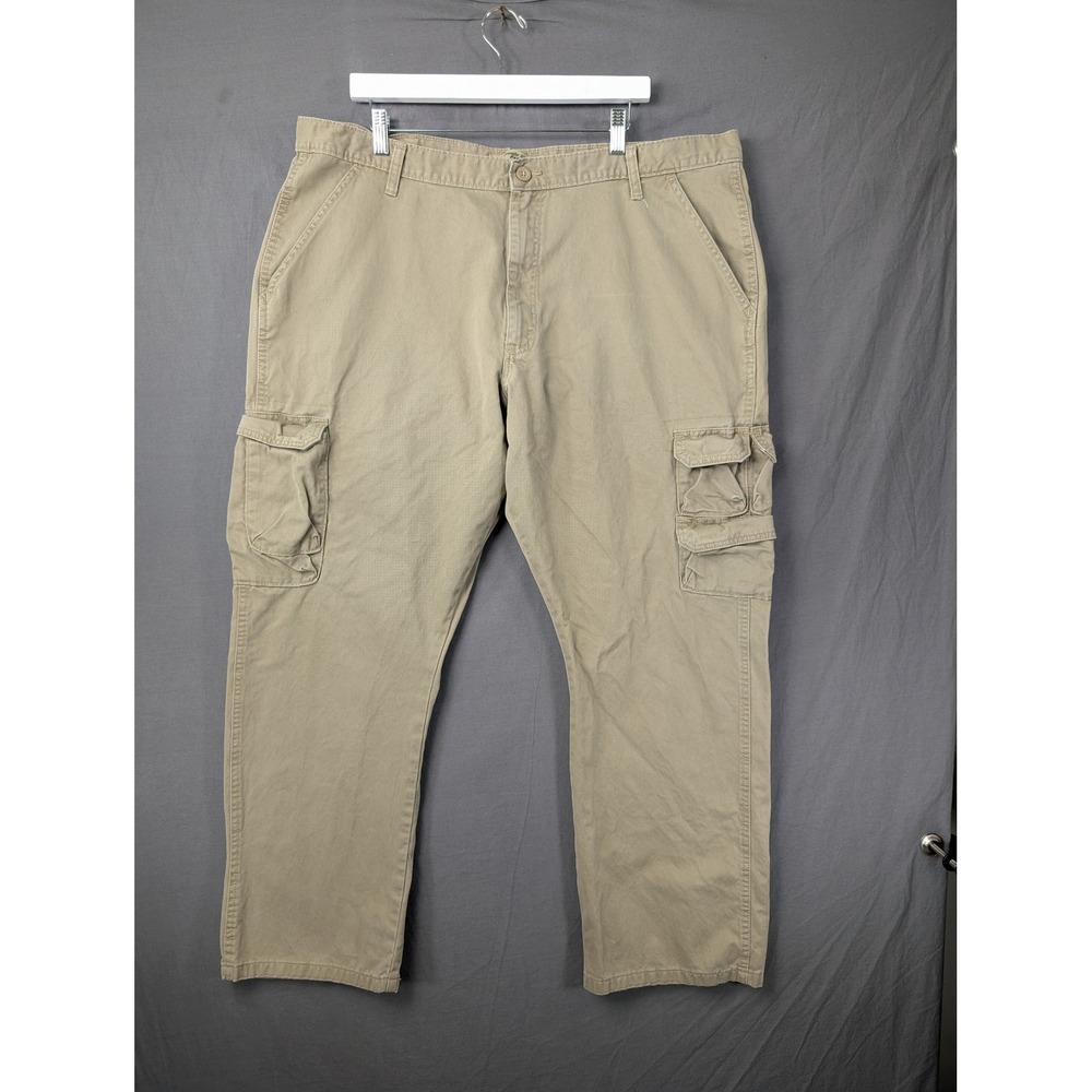 Wrangler Jeans Co‎ Mens Khaki Tan Cotton Cargo Pants 42x30 70BRWBH